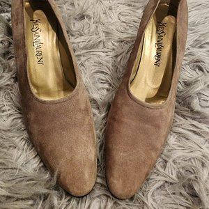 Yves Saint Laurent womens shoe suede